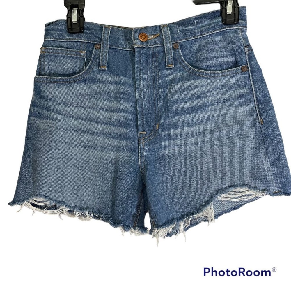 MADEWELL Ladies "The Perfect" Jean Denim Cut-off Casual Short, 24/XS